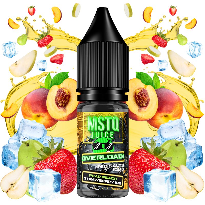 MSTQ Juice Salts Pear Peach Strawberry Ice 100ml