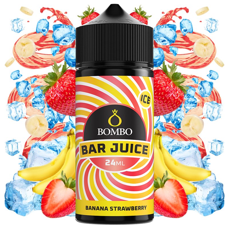 Bombo Bar Juice Aroma Banana Strawberry Ice 24ml Longfill