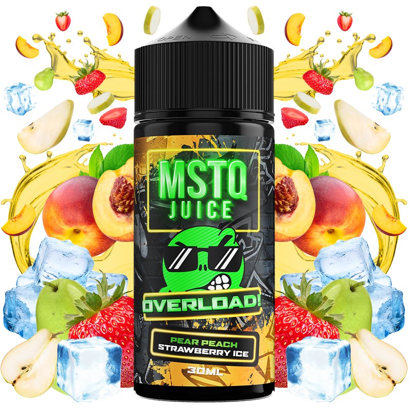 MSTQ Juice Aroma Pear Peach Strawberry Ice 30ml Longfill