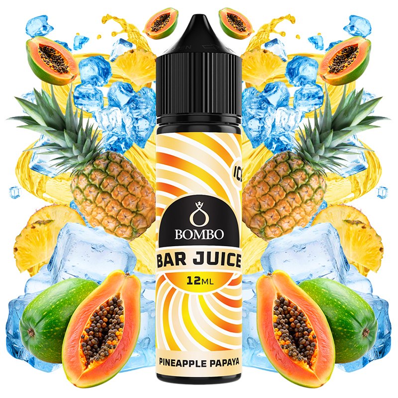 Bombo Bar Juice Aroma Pineapple Papaya Ice 12ml Longfill