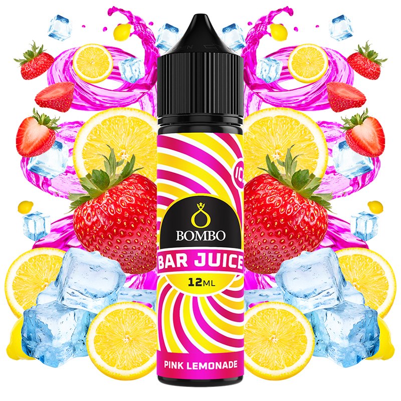 Bombo Bar Juice Aroma Pink Lemonade Ice 12ml Longfill