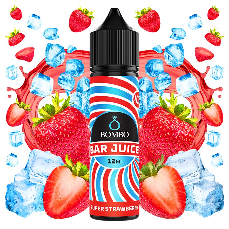 Bombo Bar Juice Aroma Super Strawberry Ice 12ml Longfill