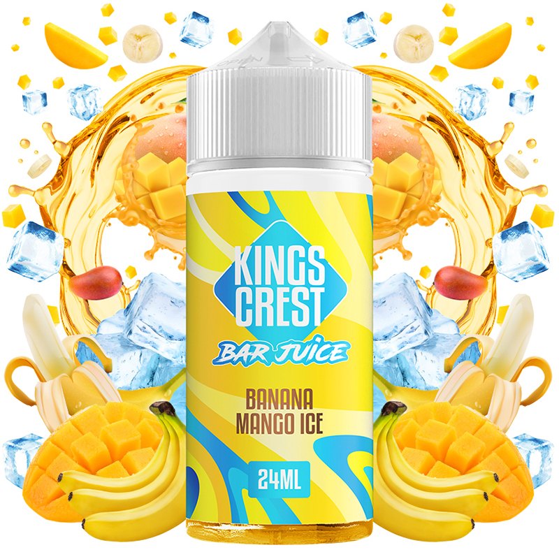 Kings Crest Bar Juice Aroma Banana Mango Ice 24ml/120 (Longfill)