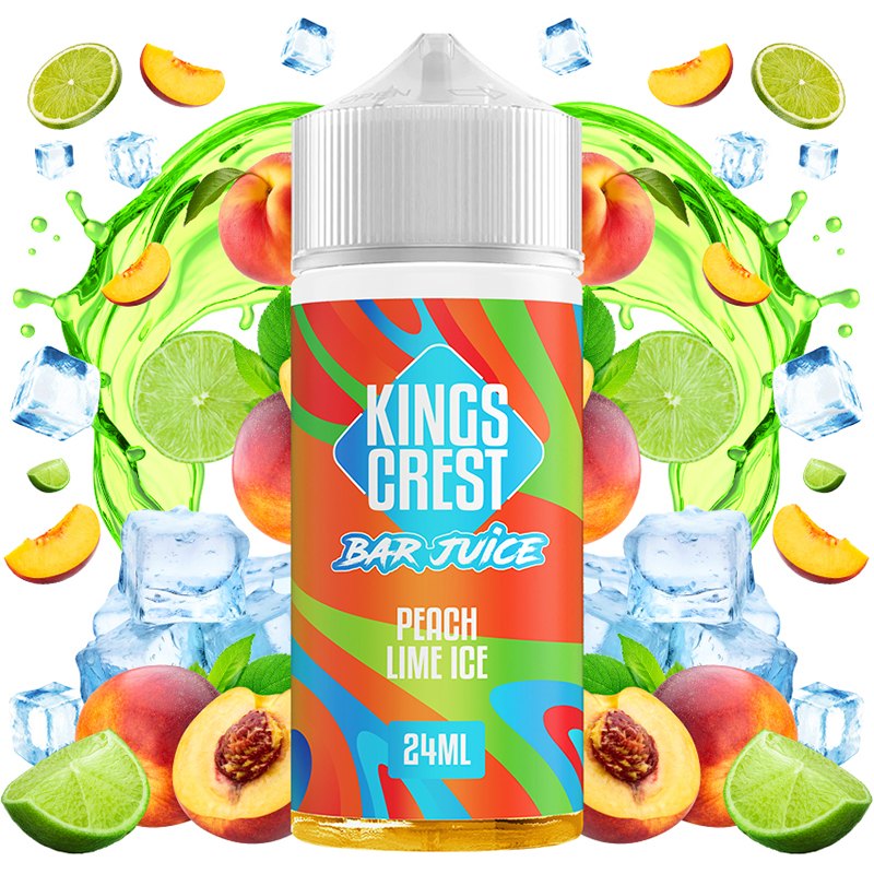 Kings Crest Bar Juice Aroma Peach Lime Ice 24ml/120 (Longfill)