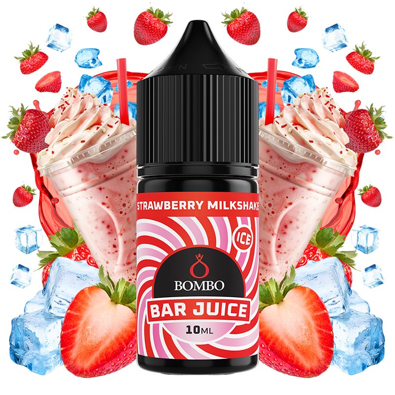 Bar Juice by Bombo Aroma Strawberry Milkshake Ice 10ml/30ml (Minilongfill)