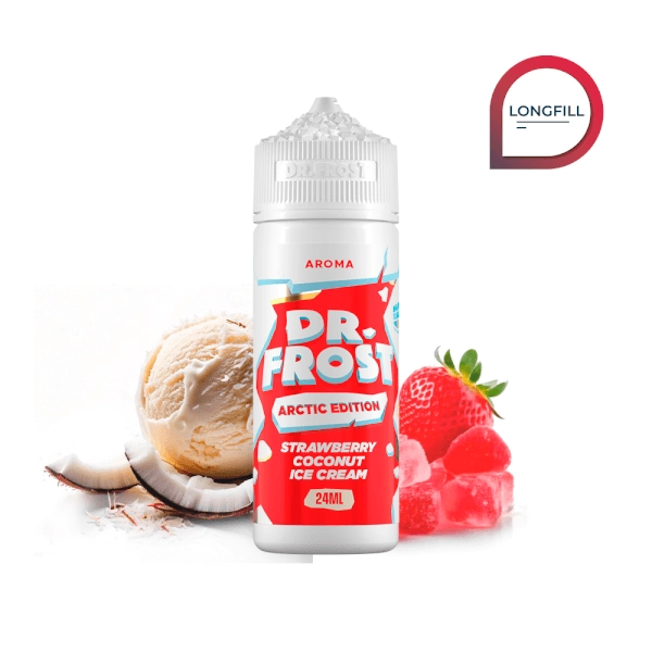 Dr Frost Aroma Strawberry Coconut Ice Cream 24ml/120ml Longfill