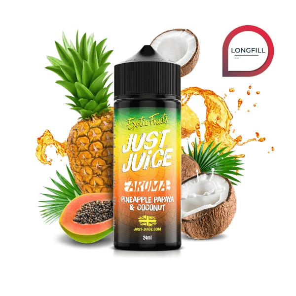 Just Juice Exotic Fruits Aroma Pineapple Papaya Coconut 24ml/120ml Longfill