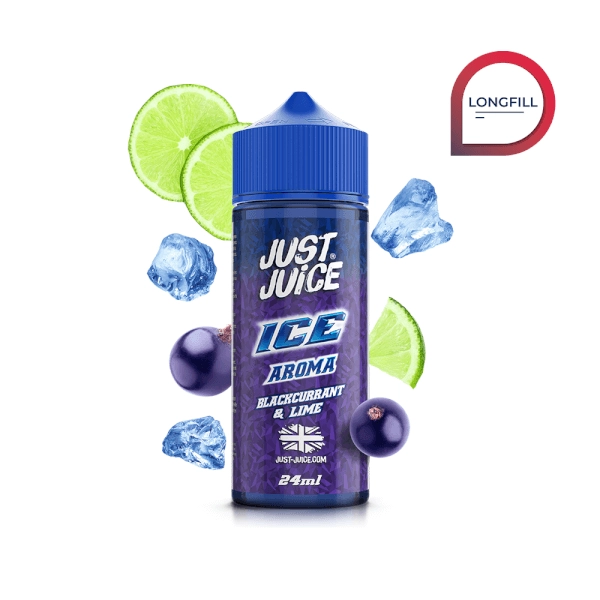Just Juice Iconic Aroma Blackcurrant Lime Ice 24ml/120ml Longfill