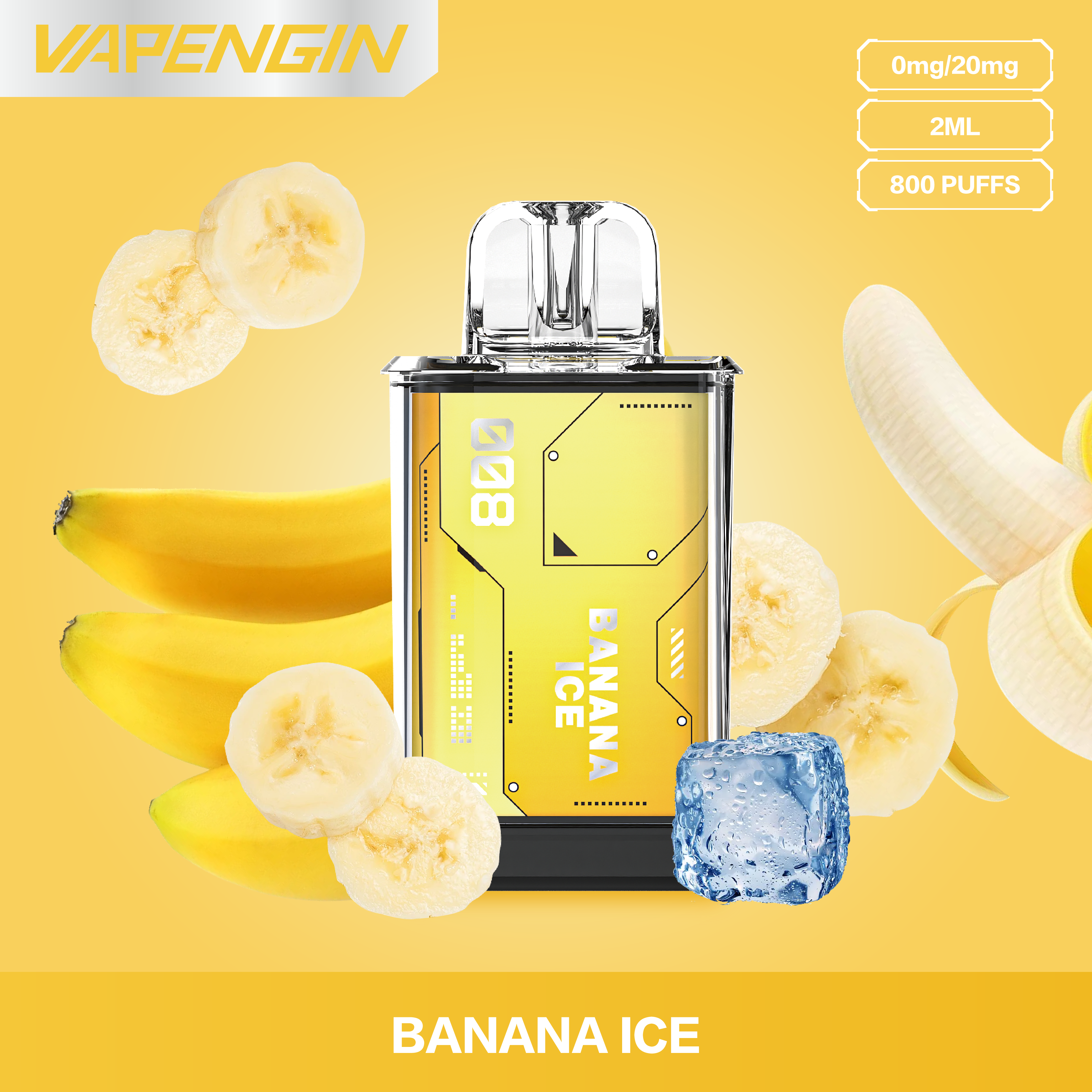 Vapengin Venus  Pods de Reemplazo Banana Ice (2 piezas)