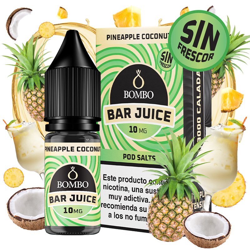 Bombo Bar Juice Salts Pineapple Coconut Sin Frescor 10ml