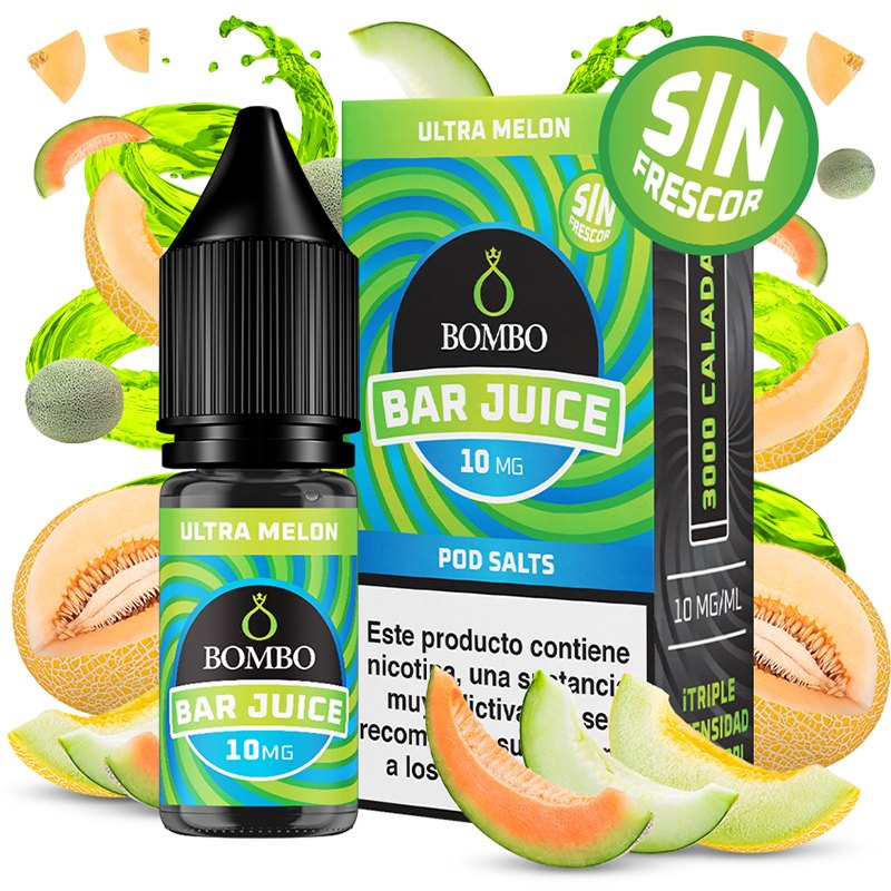 Bombo Bar Juice Ultra Melon Sin Frescor 10ml